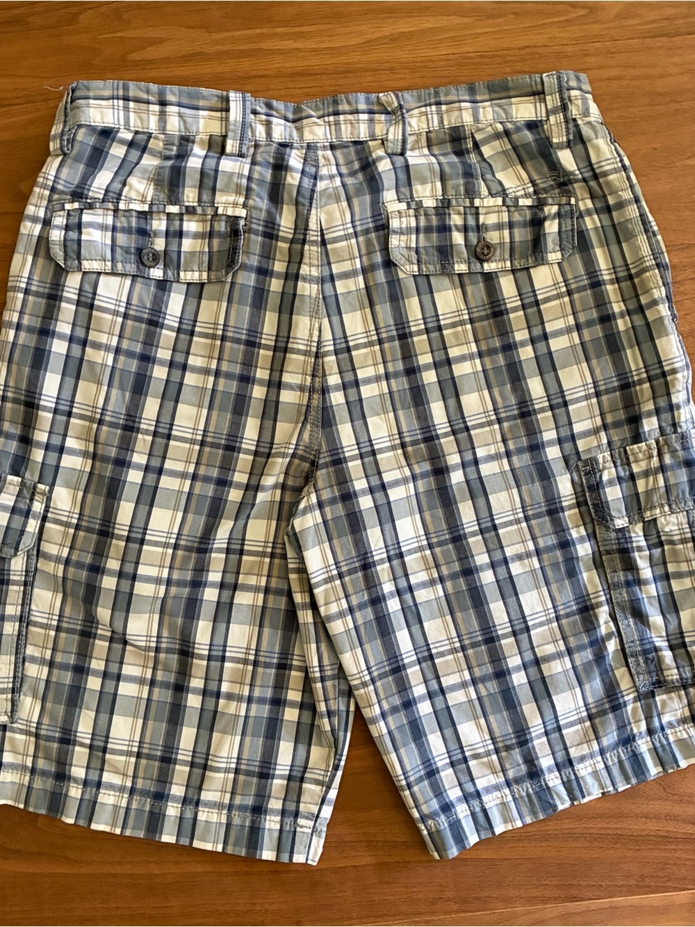 Dockers Plaid Cargo Shorts Men’s 34 - Picture 2 of 7